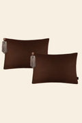 Sierkussenset met bruine sierkussens