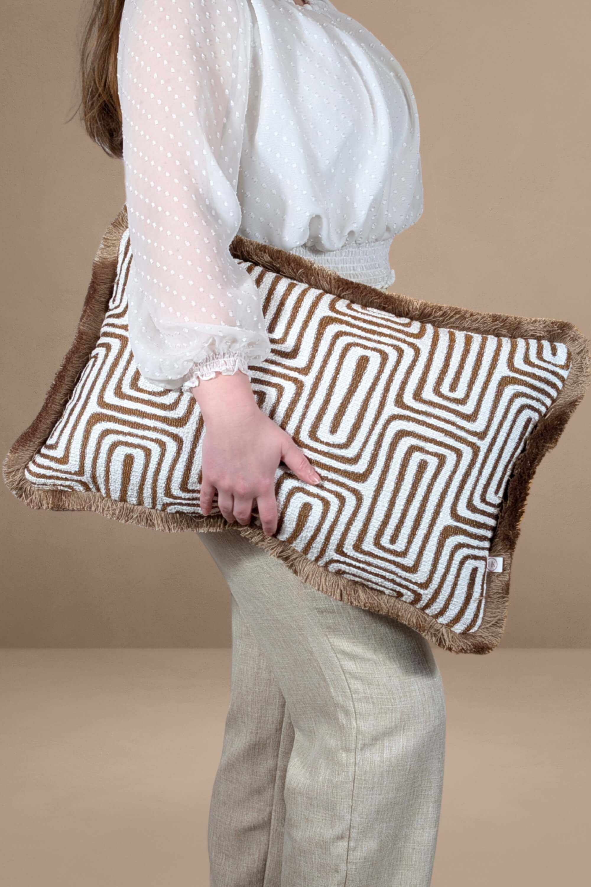 Labyrint Beige | Franjes