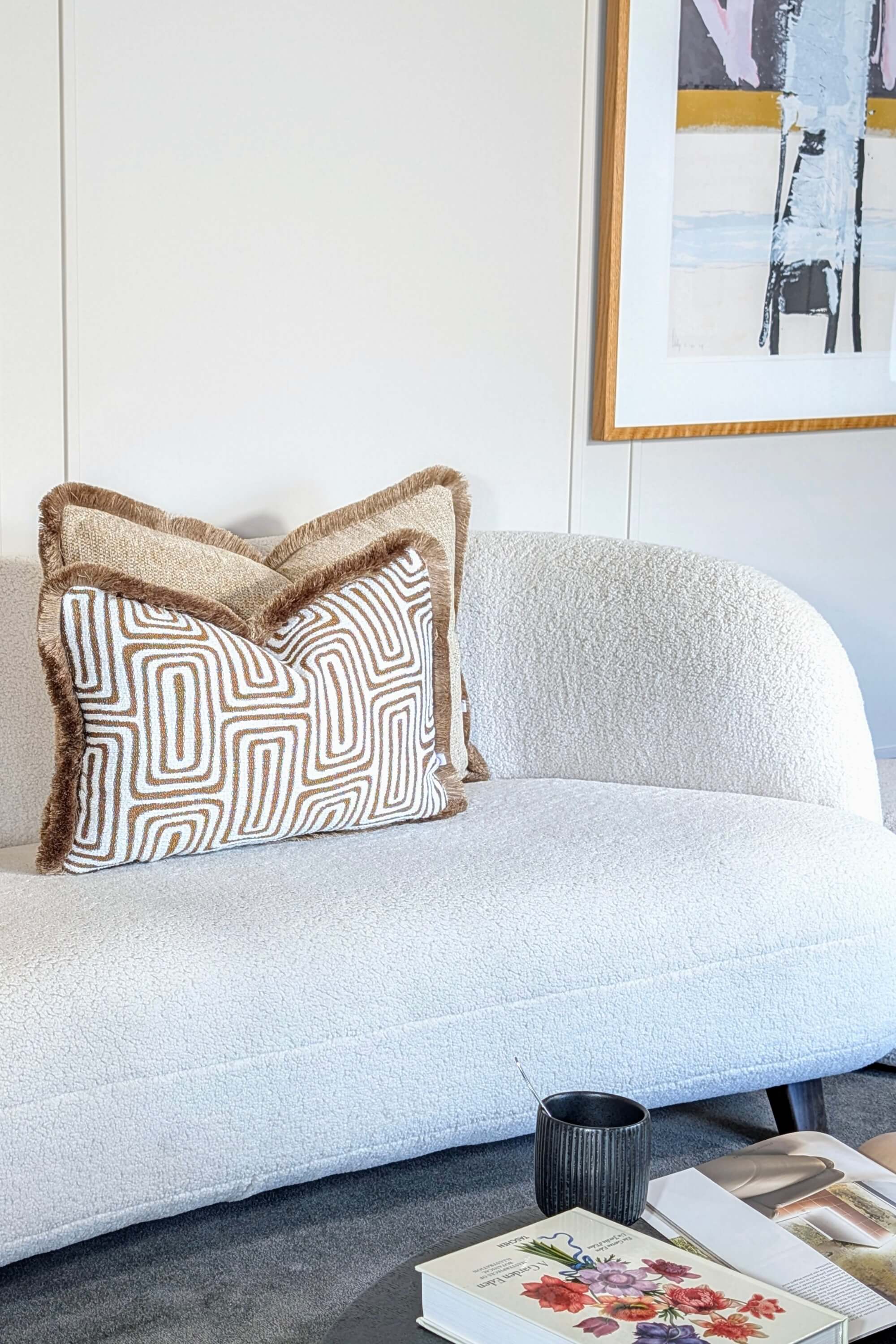 Labyrint Beige | Franjes