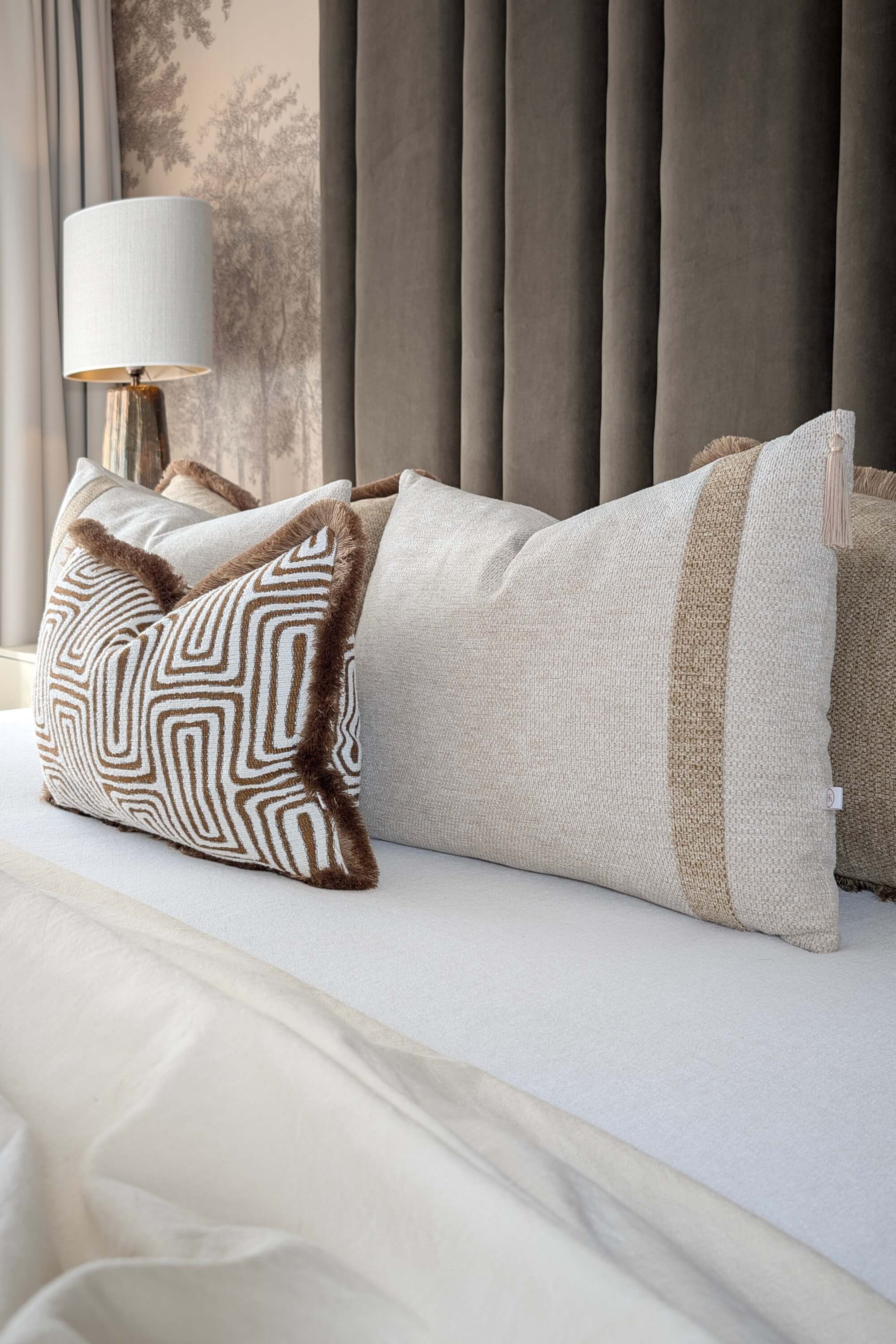 Labyrint Beige | Franjes